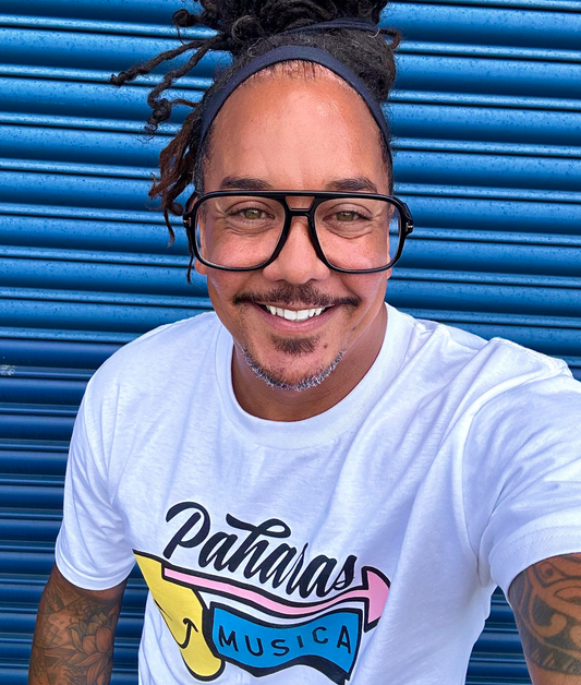 Paharas Musica - White Tee 002 (Front Print) *LAST FEW*